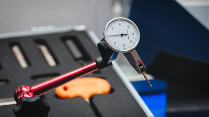 Poster - Quality control on milling CNC machine, coordinate measuring machine, Quality control machine