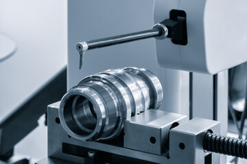 Poster - Quality control on milling CNC machine, coordinate measuring machine, Quality control machine