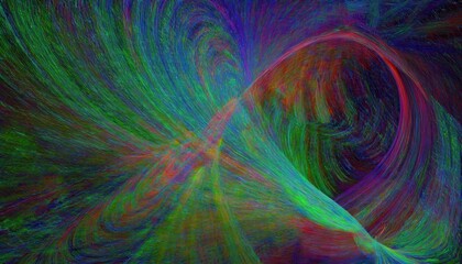 Aufkleber - vibrant multicolor abstract wave with swirling motion and fine texture lines for digital art print, tech branding, or futuristic web design background

