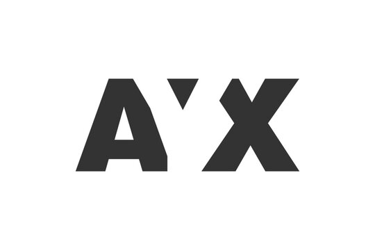 AYX logo design. Initial letter A Y X bold font style for tech startups, consulting, corporate branding. Creative company name, headlines typography identity, trendy logotype.