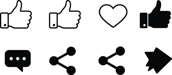 Poster - Set of Black and White Yin Yang Symbols, Harmony and Balance Icon Collection for Spiritual and Design Concepts AI Generative
