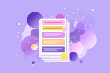 Poster - Illustration of a Corrupted File Thumbnail Surrounded by Colorful Static on Faded Background
