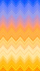 Leinwandbilder - Chevron pattern forming gradient from blue to yellow, abstract background