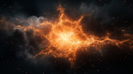 Wall Mural - celestial blaze: witness the awe-inspiring cosmic dance of a nebula, a vibrant celestial structure w