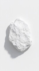 Poster - White Rock on White Textured Background