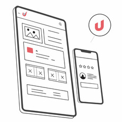 Mobile app interface design tablet smartphone ux ui