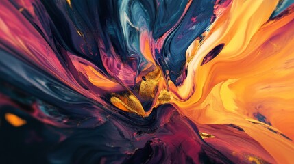 Poster - Experience the vibrancy and energy of abstract art art gallery digital artwork colorful environment close-up view artistic expression