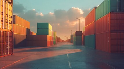 Poster - Optimizing international shipping container yard operations for maximum cargo management efficiency