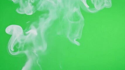 Poster - Beautiful smoke,smoke stream on green screen