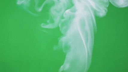 Poster - Beautiful smoke,smoke stream on green screen