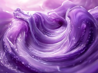Poster - Hypnotic lavender swirls create an abstract motion texture of dreamy light