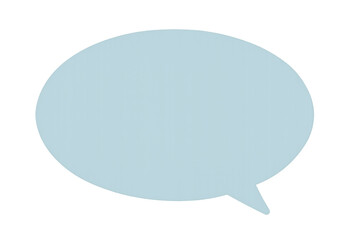 Aufkleber - Pastel color speech bubble floating on a transparent background, ideal for communication and messaging concepts