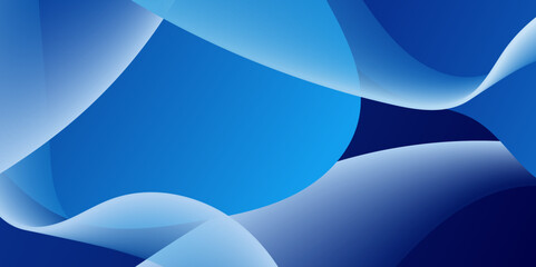 Poster - blue background with a beautiful abstract.