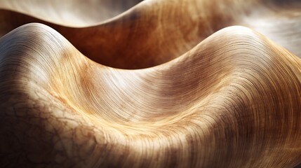 Poster - Abstract undulating wooden surface creates a seamless, natural wood texture