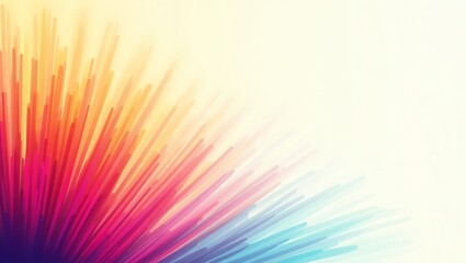 Poster - Abstract Colorful Rays Background Design with Dynamic Lines and Gradient