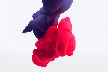Aufkleber - Intertwined fabric elegance in motion artwork