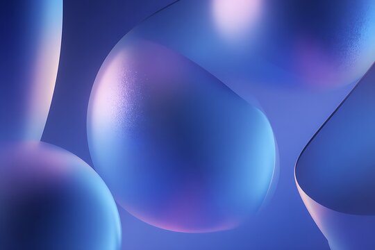 Abstract shapes with soft light effect