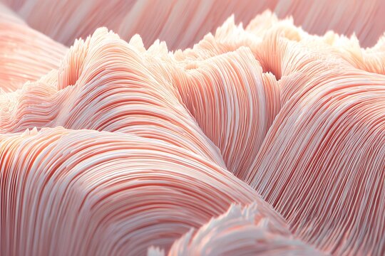 Abstract waves of gentle pink light