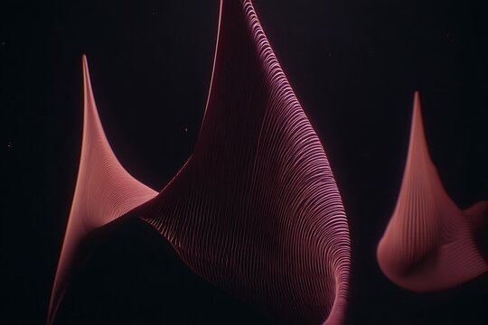 Abstract waves in dark crimson space