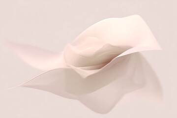 Poster - Abstract flowing form with soft light