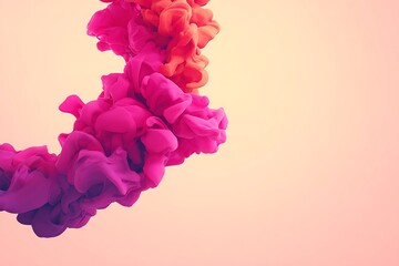 Aufkleber - Colorful smoke in soft pastel background