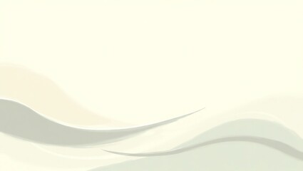 Poster - Abstract Flowing Curves in Soft Tones Creates a Minimalist Background