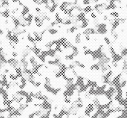Aufkleber - Seamless camouflage pattern. Repeating digital dotted hexagonal camo military texture background. Abstract modern fabric textile ornament. Vector illustration.