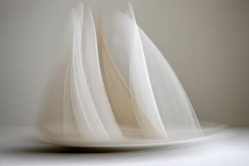 Poster - Abstract blurred motion flowing light shapes