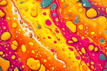 Aufkleber - abstract colorful fluid art painting design