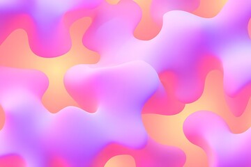 Aufkleber - abstract pink and orange flowing forms