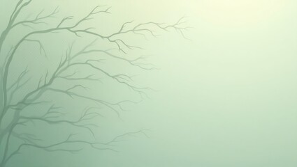 Poster - Abstract Tree Branches Silhouette on Gradient Background with Subtle Texture