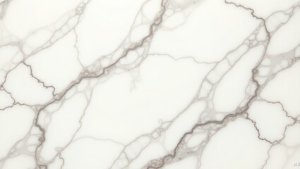 Poster - Elegant White Marble Texture with Delicate Veins for Interior Design