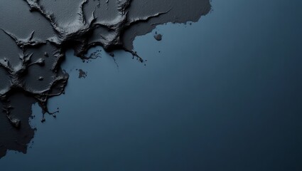 Poster - Abstract Dark Gray Textured Background with Smooth Gradient Space for Text
