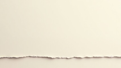 Poster - Torn Edge Paper Texture Cream Background for Invitations and Crafts