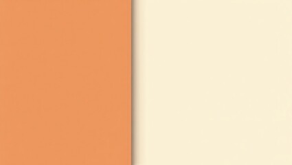 Poster - Abstract Two-tone Background with Orange and Cream Colors for Design