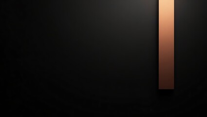 Poster - Abstract Black Background with Copper Accent Minimalist Design Concept