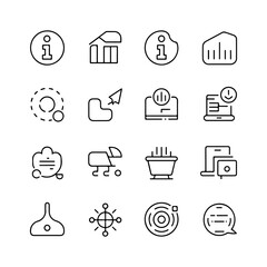 Aufkleber - business web icons vector set for internet, finance, and office security