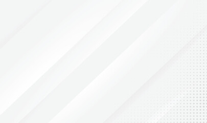Poster - Clean and minimalist light gray gradient presentation layout with diagonal lines and subtle dots for modern design