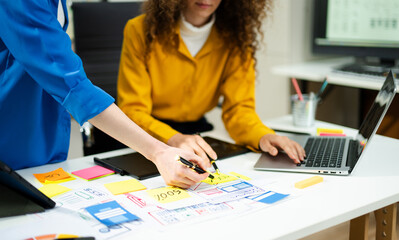 ux graphic designer planning application process development prototype wireframe for web smart phone