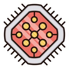Aufkleber - Abstract pink and gold geometric pattern with transparency ideal for design elements