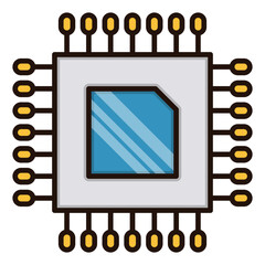 Aufkleber - Abstract blue square shape within a frame graphic element with transparency perfect for designs