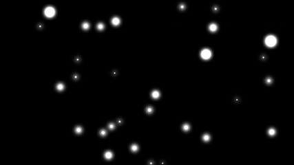 Wall Mural - 星とドット（グローあり）中央から弾ける 3パターン[4K-背景透過] Starry Sky Series:Stars and dots (with glow) pop from the center in 3 patterns[with Alpha Channel / Transparent Background]4K