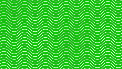 Wall Mural - Animated silver wavy lines. Linear gray background. Decorative pattern. Looped video. Vector illustration isolated on green background.