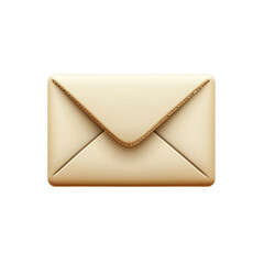 Fototapete - Beige Envelope Illustration Email Communication Message Mail Correspondence Letter Design on transparent background