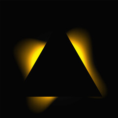 Poster - Triangle illuminate light frame
