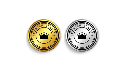 vector illustration of a golden label