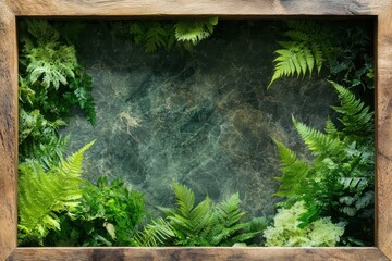 Poster - Framing nature's beauty indoor garden image composition lush environment close-up view natural serenity