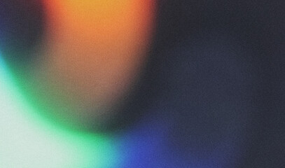 Poster - Abstract pastel holographic blurred grainy gradient background texture. Colorful digital grain soft noise effect pattern. Lo-fi multicolor vintage retro design.