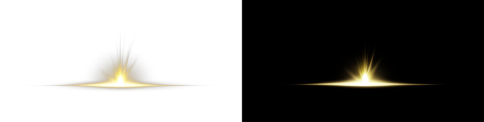 Poster -  luxurious, glowing burst with golden beams, shimmering effects, and radiant illumination. A magical, smooth projection ideal for PNG use in festive or elegant designs.