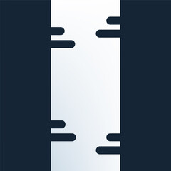 Wall Mural - Flat minimal geometric pattern line black grey and white background